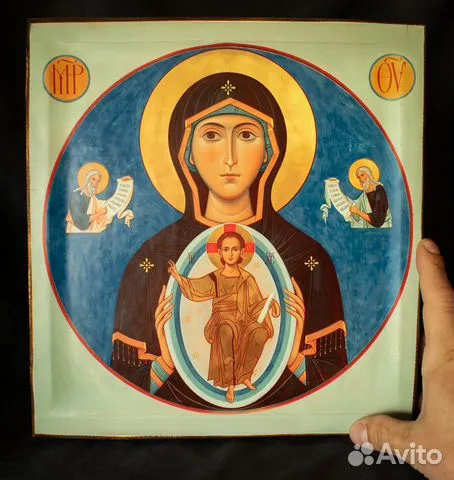 Богоматерь Знамение. Икона деревянная — оригинальный подарок