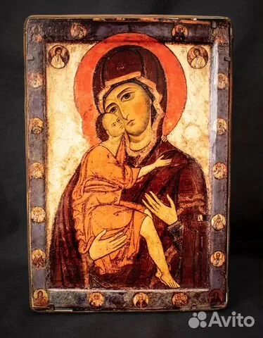 На память: Икона деревянная «Богоматерь Умиление (Белозерская