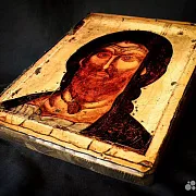 Икона с ковчегом "Спас Ярое Око" — оригинальный подарок — фотография 4