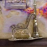 Картина «Вечерняя прогулка. Ессентуки» на ониксе с подсветкой — необычный подарок — фотография 7