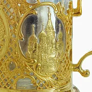 Подстаканник «Красная площадь» для чая — необычный подарок — фотография 2