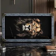 Нарды под стеклом «Царь зверей» в подарок — фотография 8