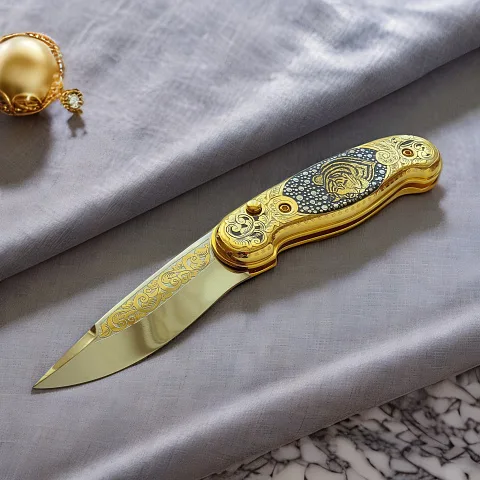 Складной нож «Тигр» из Златоуста в подарок