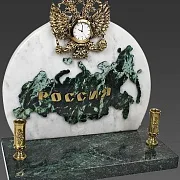 Часы «Россия» с гербом и подставками в подарок — фотография 2