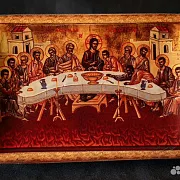 На память: Икона "Тайная вечеря" 15*12 см — фотография 4