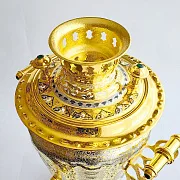 Самовар позолоченный — оригинальный подарок — фотография 2