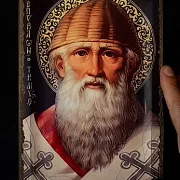 Икона Спиридона Тримифунтского. Ручная работа — необычный подарок — фотография 1