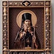 Резная Икона Лука Крымский — необычный подарок — фотография 1