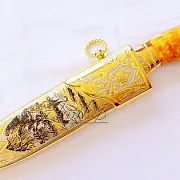 Кованый нож «Пантера» №7 — красивый подарок — фотография 4