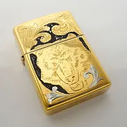 Подарочная зажигалка Zippo оригинал "Охота на медведя" — фотография 2