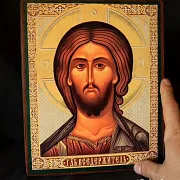 Икона "Господь Вседержитель" — красивый подарок — фотография 1