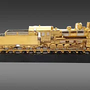 Бронзовый паровоз «Э-7815» на долерите — красивый подарок — фотография 2