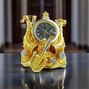 Сувенирные часы «Грош цена» в золоте — красивый подарок — фотография 1