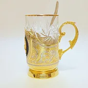 Подарочный подстаканник для чая «Золотой» — фотография 2