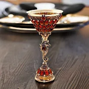 Кубок для вина из янтаря — оригинальный подарок — фотография 1