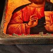 Подарочная икона "Христос Вседержитель" дерево, ручная работа — фотография 6