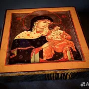 Икона Божией матери "Коневская" дерево — красивый подарок — фотография 7