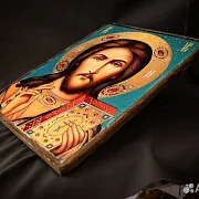 Подарочная икона деревянная "Христос Вседержитель" — фотография 5