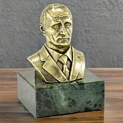 Ручная работа: Бронзовый бюст «Путин В.В.» — фотография 1