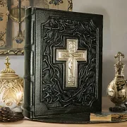 Евангелие — книга в кожаном переплёте — красивый подарок — фотография 1